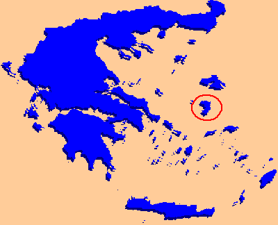 Carte de l'île de Chios