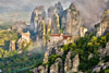 Meteora (rocks and monasteries) in Greece